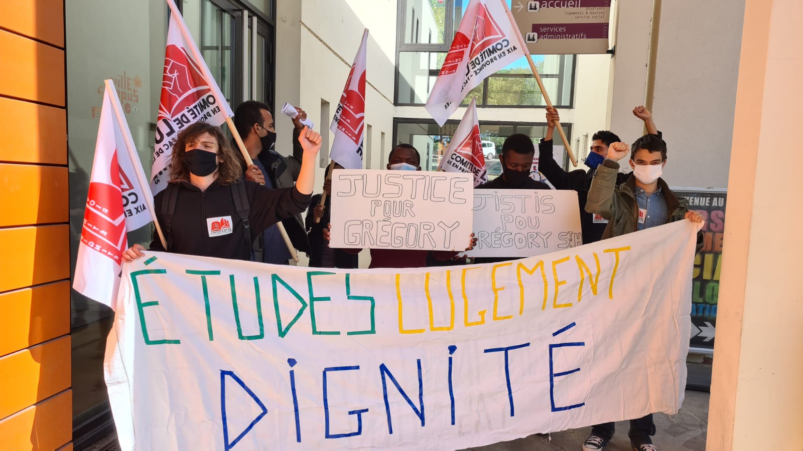 Assassinat de Grégory: des étudiants de l'université Aix-Marseille se solidarisent aux étudiants en Haïti. 5